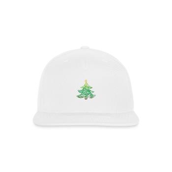 ornamental christmas tree - Snapback Baseball Cap - white - Front