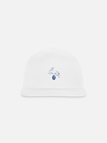 Easter Jumping Rabbit - Snapback Baseball Cap - white
