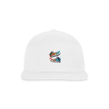 Spray Splatter Sole Expression - Snapback Baseball Cap - white - Front