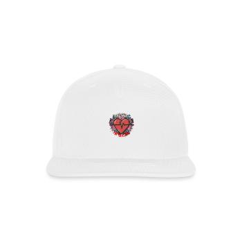 Heartbeat for Healing - Snapback Baseball Cap - white - Front