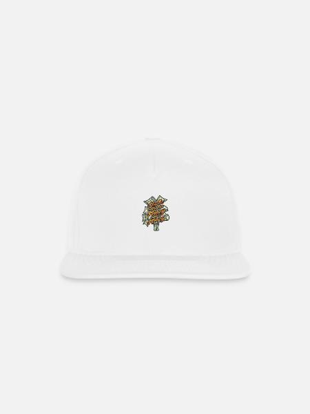 Hustle Until Your Money - Snapback Baseball Cap - white