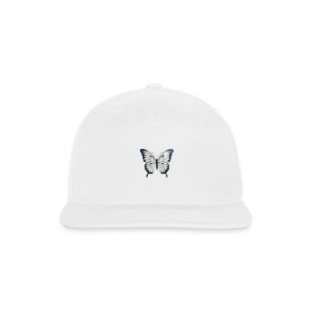 Butterfly Colorful Enchanting Delicate Insects - Snapback Baseball Cap - white - Front
