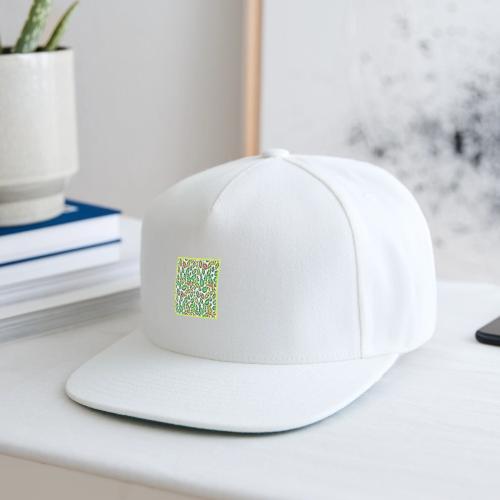 Vivid Color Burst Leaves Pattern - Snapback Baseball Cap
