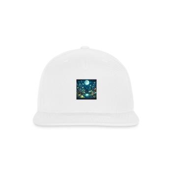 Moonlit Enchantment - Snapback Baseball Cap - white - Front