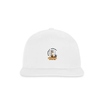 Monday Again? You've Gotta be Kitten Me! - Snapback Baseball Cap - white - Front