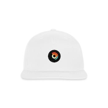 Colorful Vinyl Record Album - Snapback Baseball Cap - white - Front