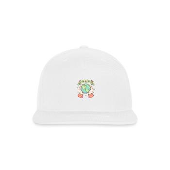 Earth Day Let The Earth Rest - Snapback Baseball Cap - white - Front