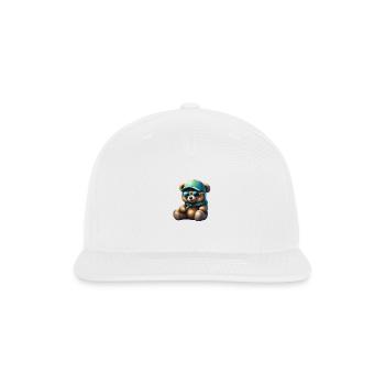 Teddy bear,Cute Teddy Bear - Snapback Baseball Cap - white - Front