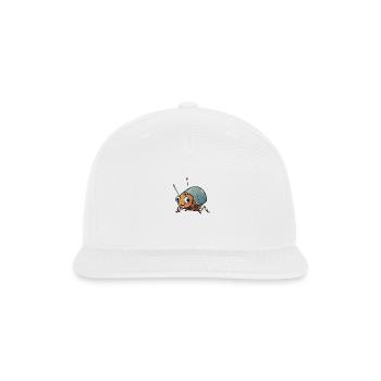 Colorful Cute Cockroach Racewalking Design: Quirky - Snapback Baseball Cap - white - Front