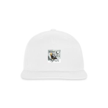Cat, Mondays? More Like Meh-days - Snapback Baseball Cap - white - Front