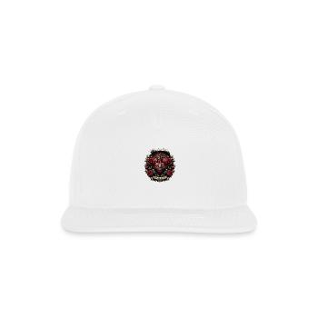 Heart in rose ornament - Snapback Baseball Cap - white - Front