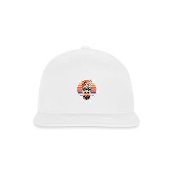 Kawaii bubble tea - Snapback Baseball Cap - white - Front