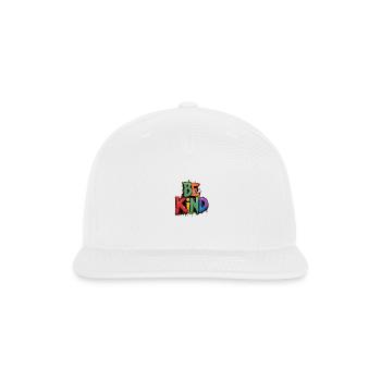 Be kind - Snapback Baseball Cap - white - Front