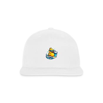 Surf's Up Ducky - Snapback Baseball Cap - white - Front