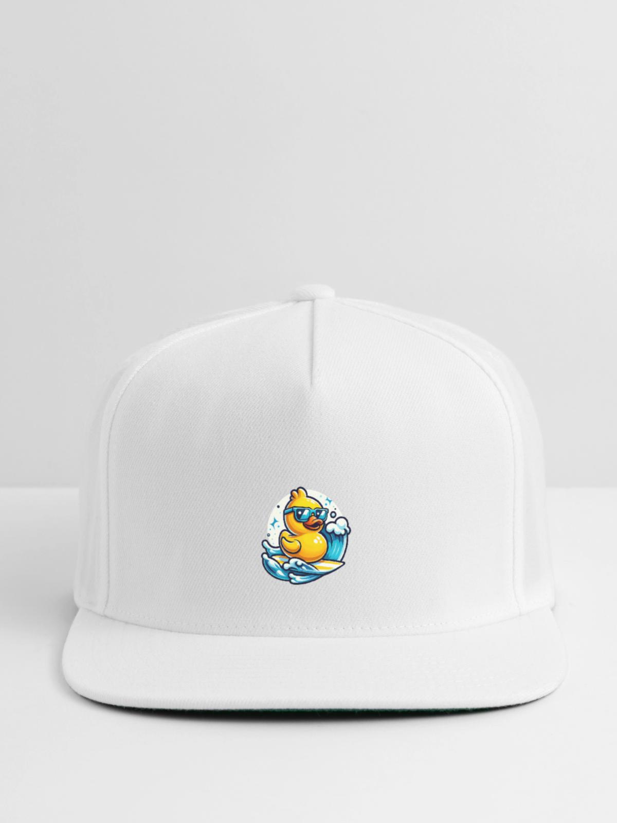 Surf's Up Ducky - Snapback Baseball Cap - white - Front