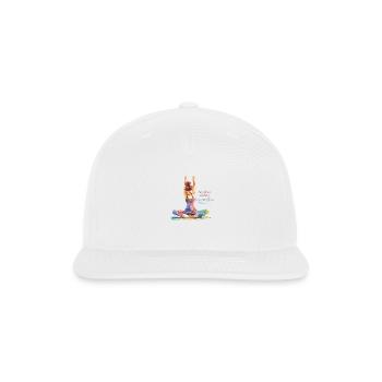 Stretch Away the Strain - Snapback Baseball Cap - white - Front
