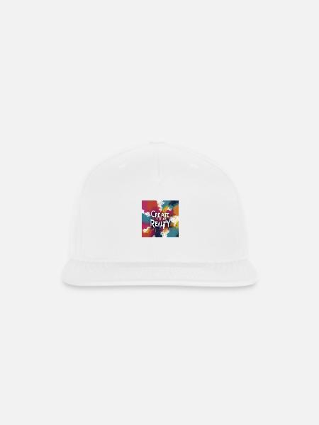 Create Your Reality - Snapback Baseball Cap - white