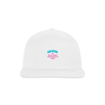 Ableism is fascism - Snapback Baseball Cap - white - Front