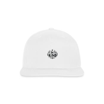 be kind - Snapback Baseball Cap - white - Front