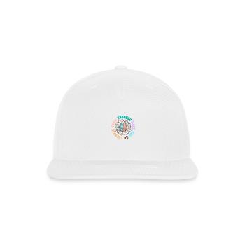 Grow through what you go through - Snapback Baseball Cap - white - Front