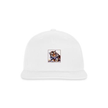 Most Cute And Fluffy Animals - Snapback Baseball Cap - white - Front
