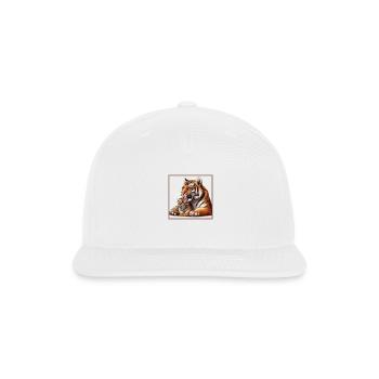 Most Cute And Fluffy Animals - Snapback Baseball Cap - white - Front