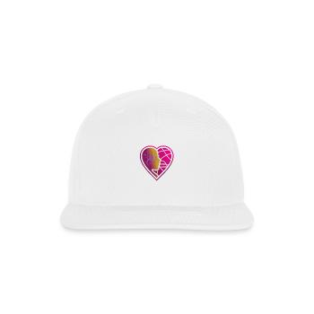 Amazing Heart Teching girl art design - Snapback Baseball Cap - white - Front