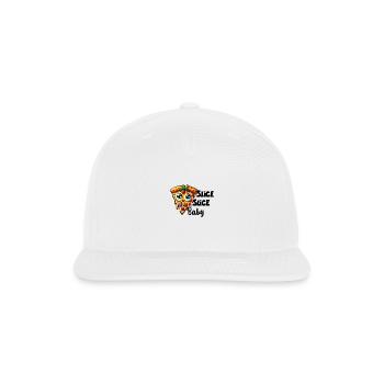 SLICE SLICE BABY - Snapback Baseball Cap - white - Front