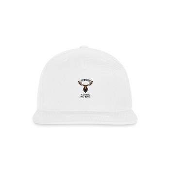 Newfoundland Pride Moose Tee - Snapback Baseball Cap - white - Front