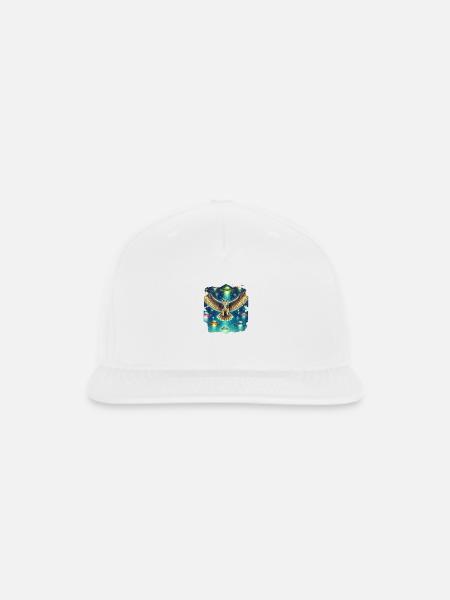 Mystical Owl UFO Encounter - Snapback Baseball Cap - white