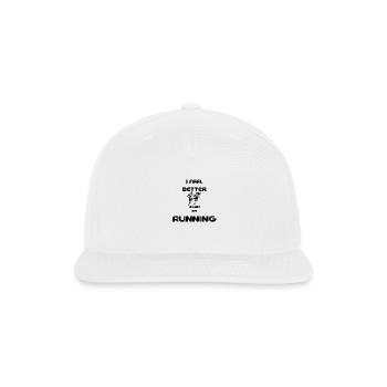 Running - Snapback Baseball Cap - white - Front