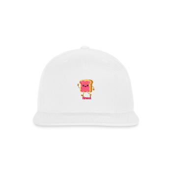 Bread Lover - Snapback Baseball Cap - white - Front