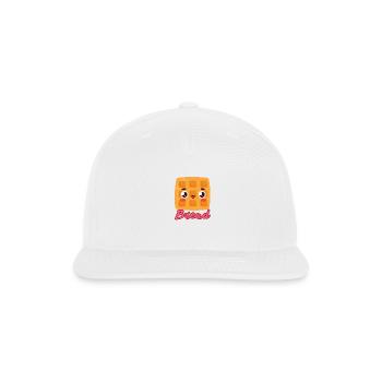 Cute Bread - Snapback Baseball Cap - white - Front