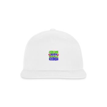 Choose Hope, Spread Kindness - Snapback Baseball Cap - white - Front