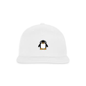 Penguin Looks Sweet Baby Child Small Cute Lovely - Snapback Baseball Cap - white - Front
