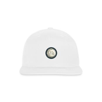 Grow through the Night - Snapback Baseball Cap - white - Front