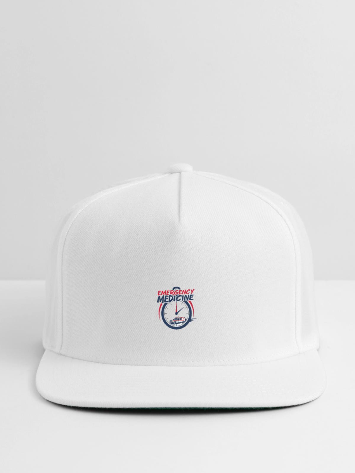 Life Saver Design - Snapback Baseball Cap - white - Front