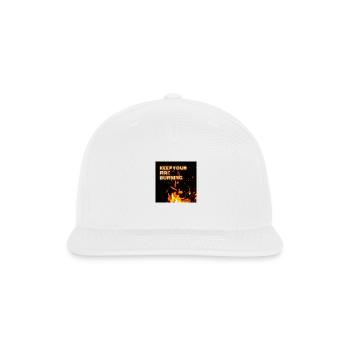 sole motivating quote - Snapback Baseball Cap - white - Front