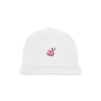 Cherry Blossom - Snapback Baseball Cap - white - Front