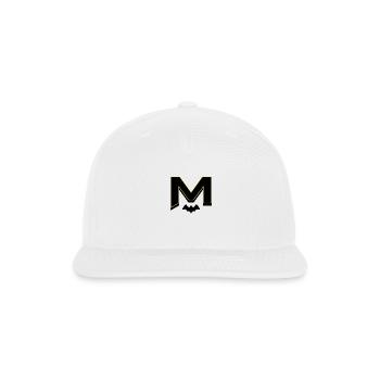 M Initial - Snapback Baseball Cap - white - Front