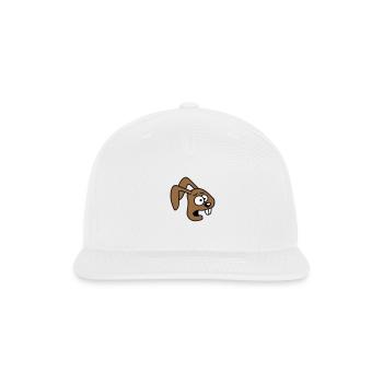 Rabbit Terrified Anxious Desperate Confused Cool - Snapback Baseball Cap - white - Front