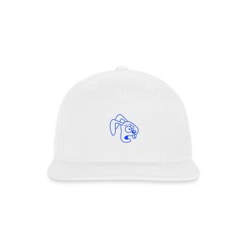 Rabbit Terrified Anxious Desperate Confused Cool - Snapback Baseball Cap - white - Front