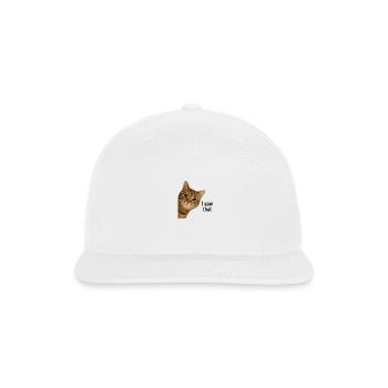 I Saw That Orange Cat - Snapback Baseball Cap - white - Front