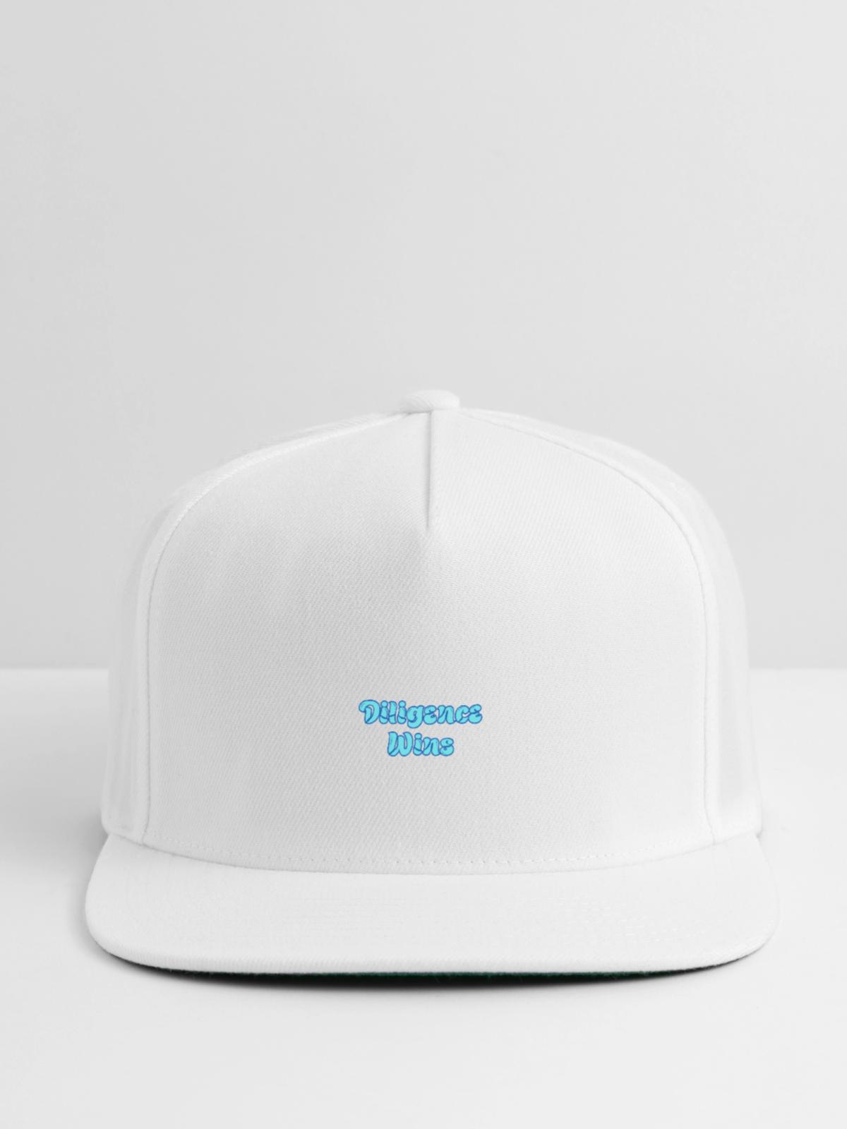 inspiration work - Snapback Baseball Cap - white - Front