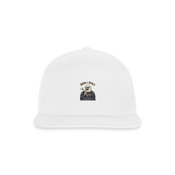 Born & Built in America T-Shirt - Eagle Mechanic - Snapback Baseball Cap - white - Front