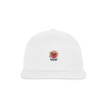 Berry Cute Peace - Snapback Baseball Cap - white - Front