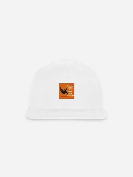 Resilience: Rise Every Time You Fall - Snapback Baseball Cap - white