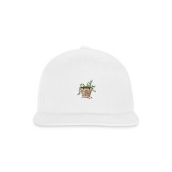 Grow Through What You Go Through - Snapback Baseball Cap - white - Front