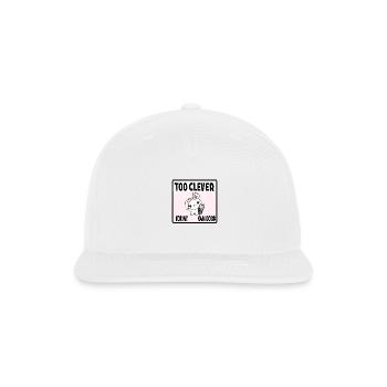 Too Clever - Snapback Baseball Cap - white - Front