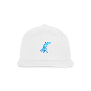 Octopus Cuttlefish Cephalopod Giant Squid Monster - Snapback Baseball Cap - white - Front